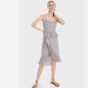 J. Crew Ruffle Peplum Sundress Cotton Ditsy Floral Liberty London Fabric 2